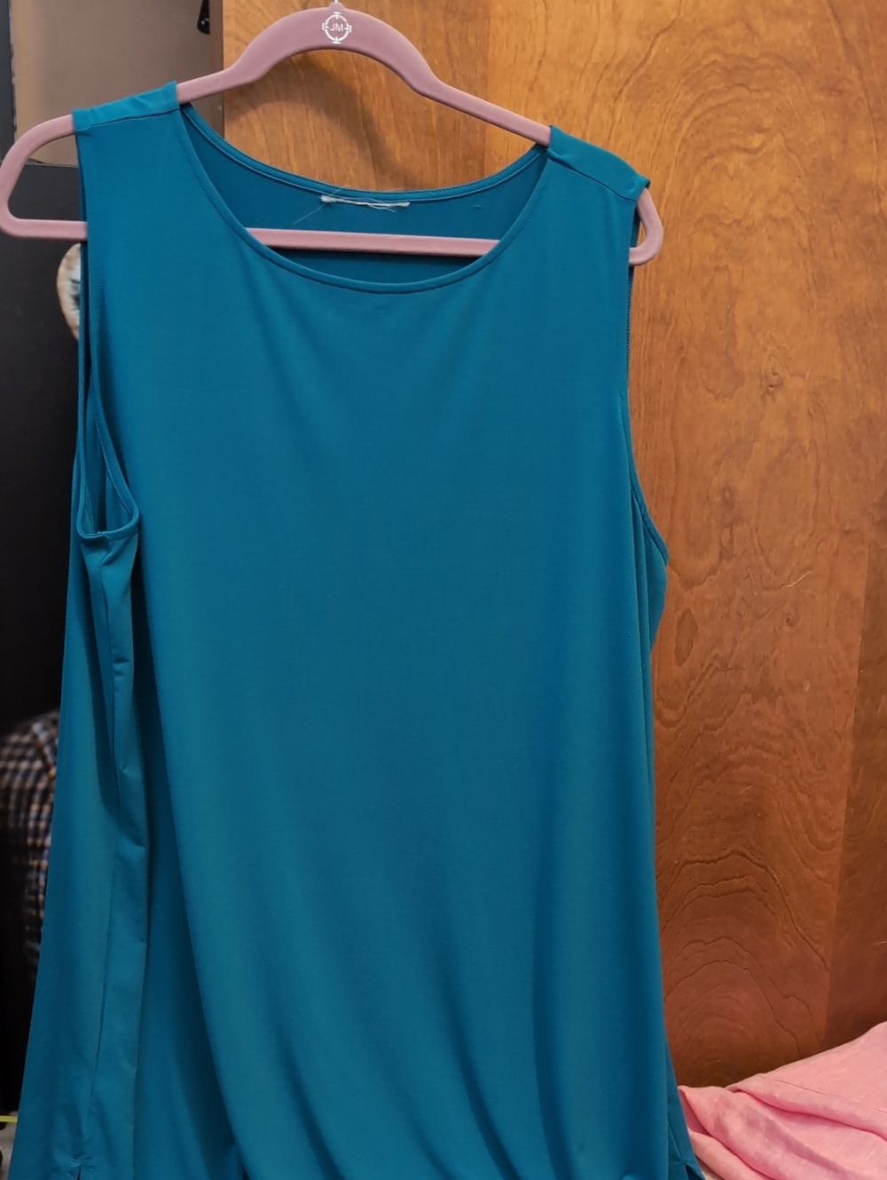 Jessica London Teal Sleeveless Knit Tunic